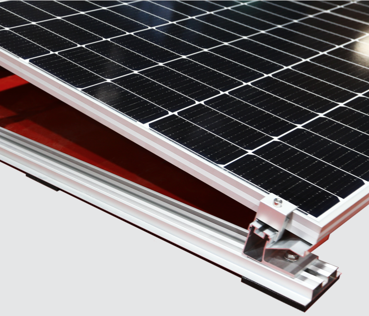 Aluminium Mounting Structure for East-West PV Panels "2"
